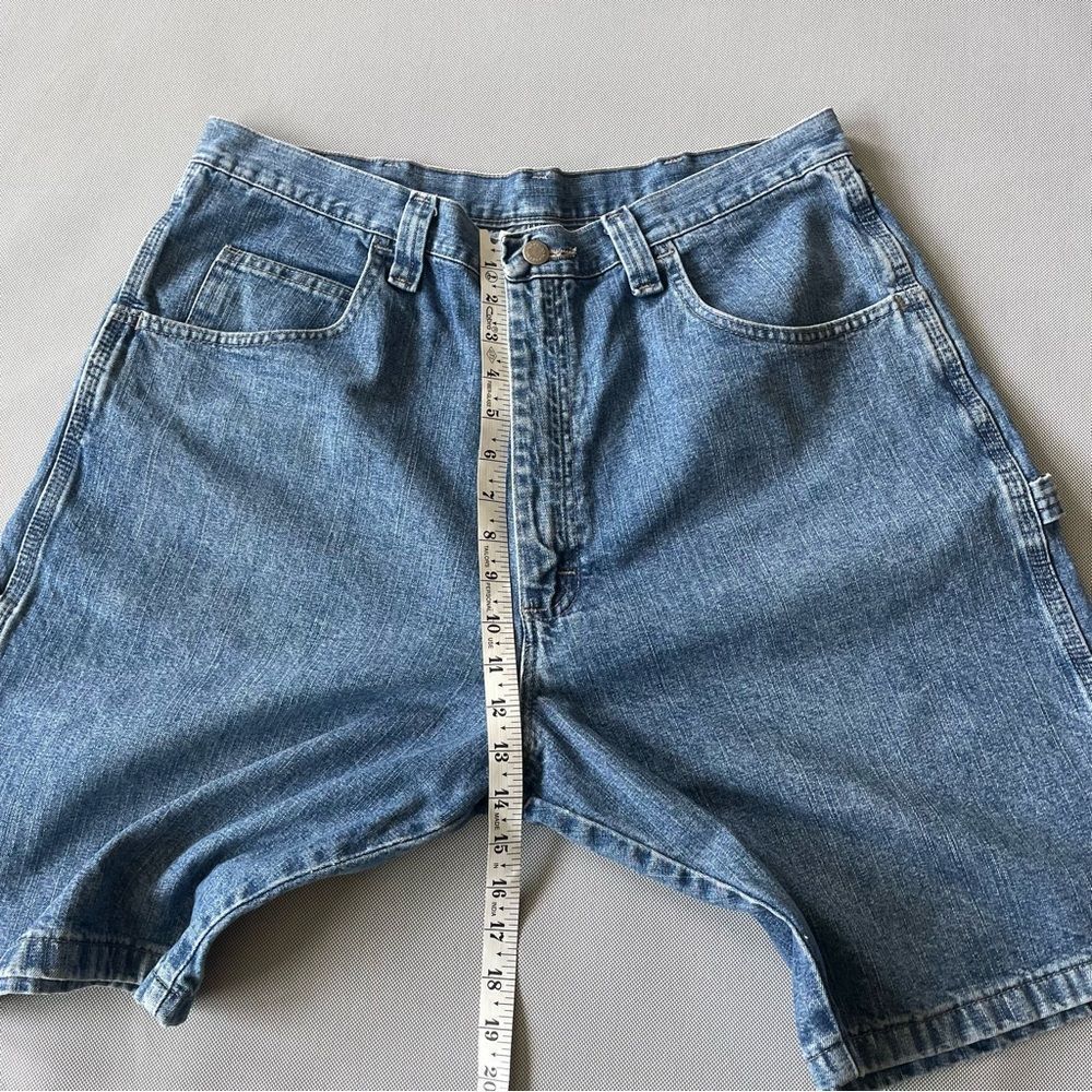 Vintage Wrangler Baggy Carpenter Denim Jean Shorts Jorts Men’s Size 36 Waist EUC - Picture 7 of 11